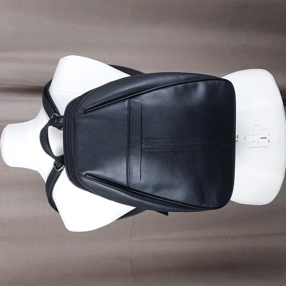 Mia & Luca black faux leather mini backpack - Picture 1 of 9